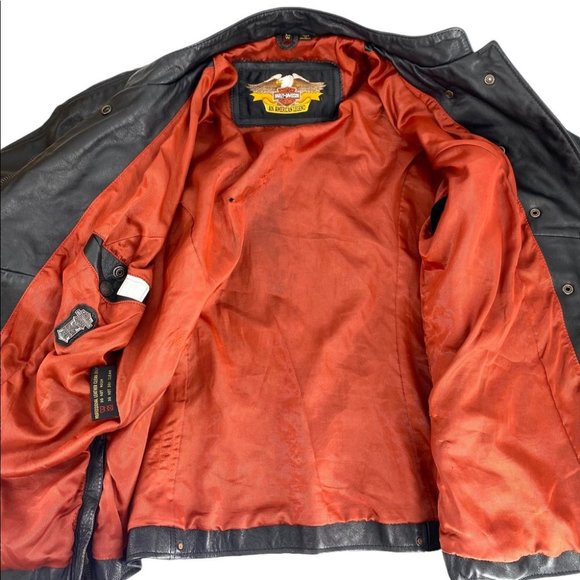 🌷HOST PICK 🌷 Harley-Davidson Black Leather Vintage Motorcycle - Picture 12 of 13